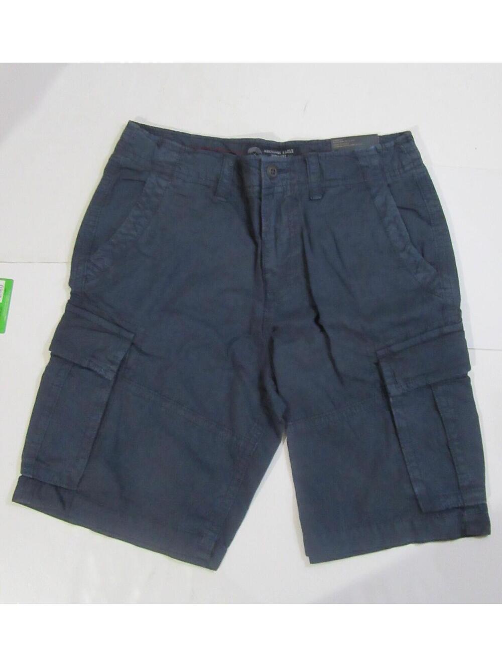 American Eagle Mens Y2k Classic Fit Cargo Shorts Navy Blue Size 32 NWT
